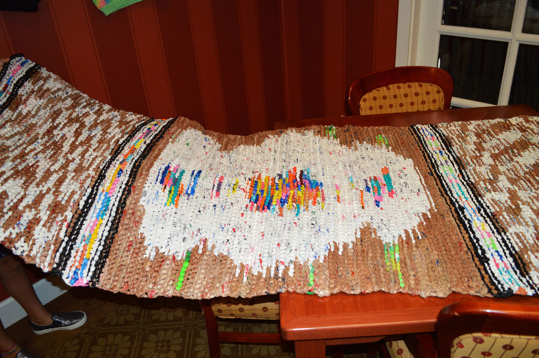 Homeless benefit from seniors' project to upcycle grocery bags